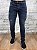 Calça Masculina Jeans LCT Escuro Skinny Desfiada - Imagem 3